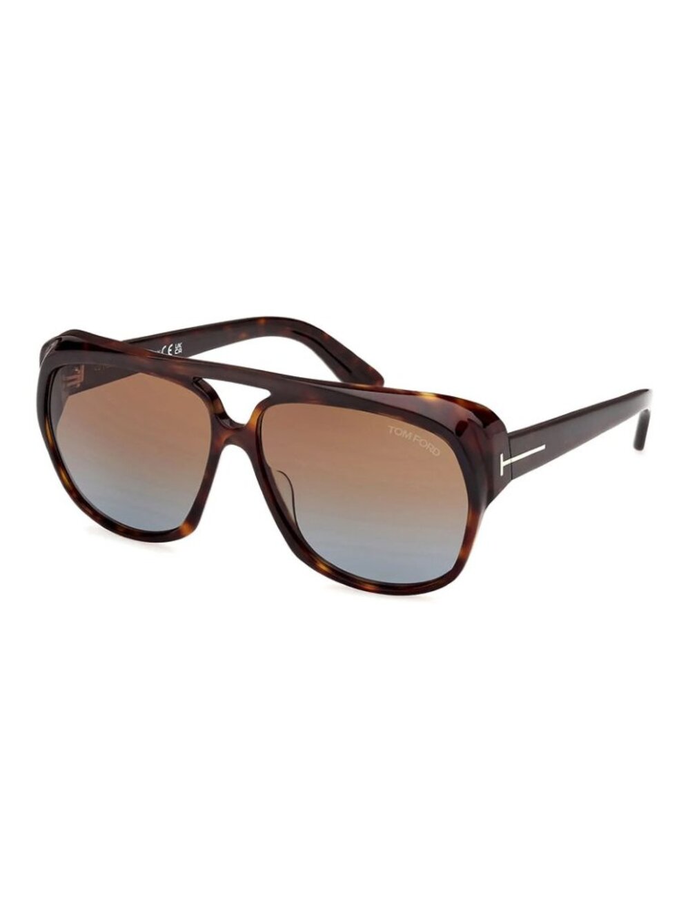 NWT Tom Ford Tom Ford FT1103 52F Pilot Frame Havana Brown Sunglasses TF1103